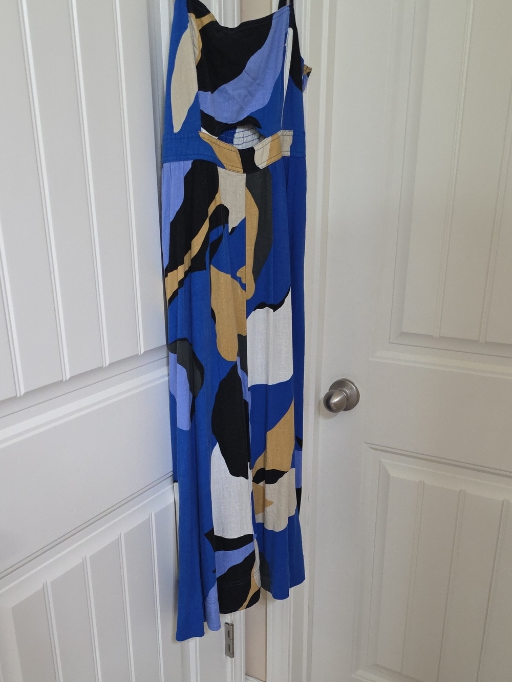 Nine West Blue Multi-Color Midi Dress